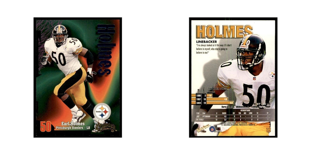 Earl Holmes 1998 SkyBox Thunder #38 Football Cards Football Card NM