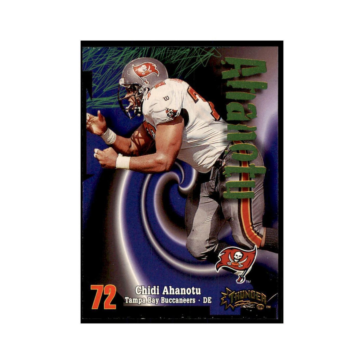Chidi Ahanotu 1998 SkyBox Thunder #64 Football Cards Football Card NM