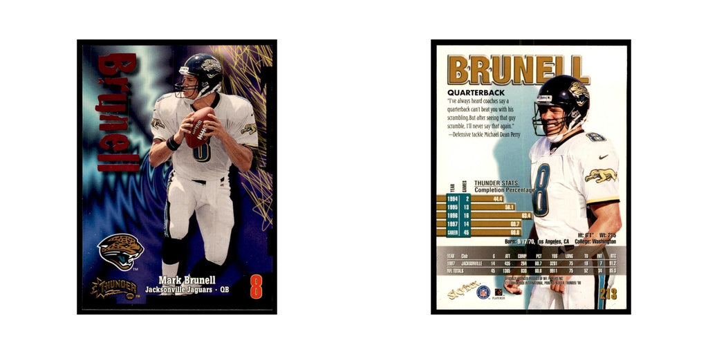 Mark Brunell 1998 SkyBox Thunder #213 Football Cards Football Card NM