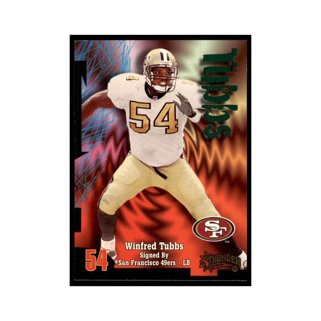 Winfred Tubbs 1998 SkyBox Thunder #30 Football Cards Football Card NM