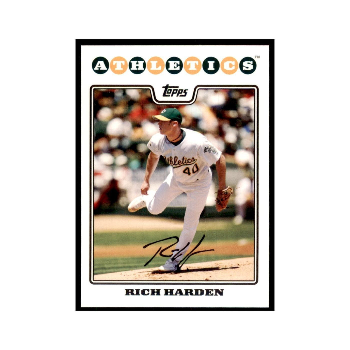 Rich Harden 2008 Topps #235 Baseball Cards Baseball Card NM
