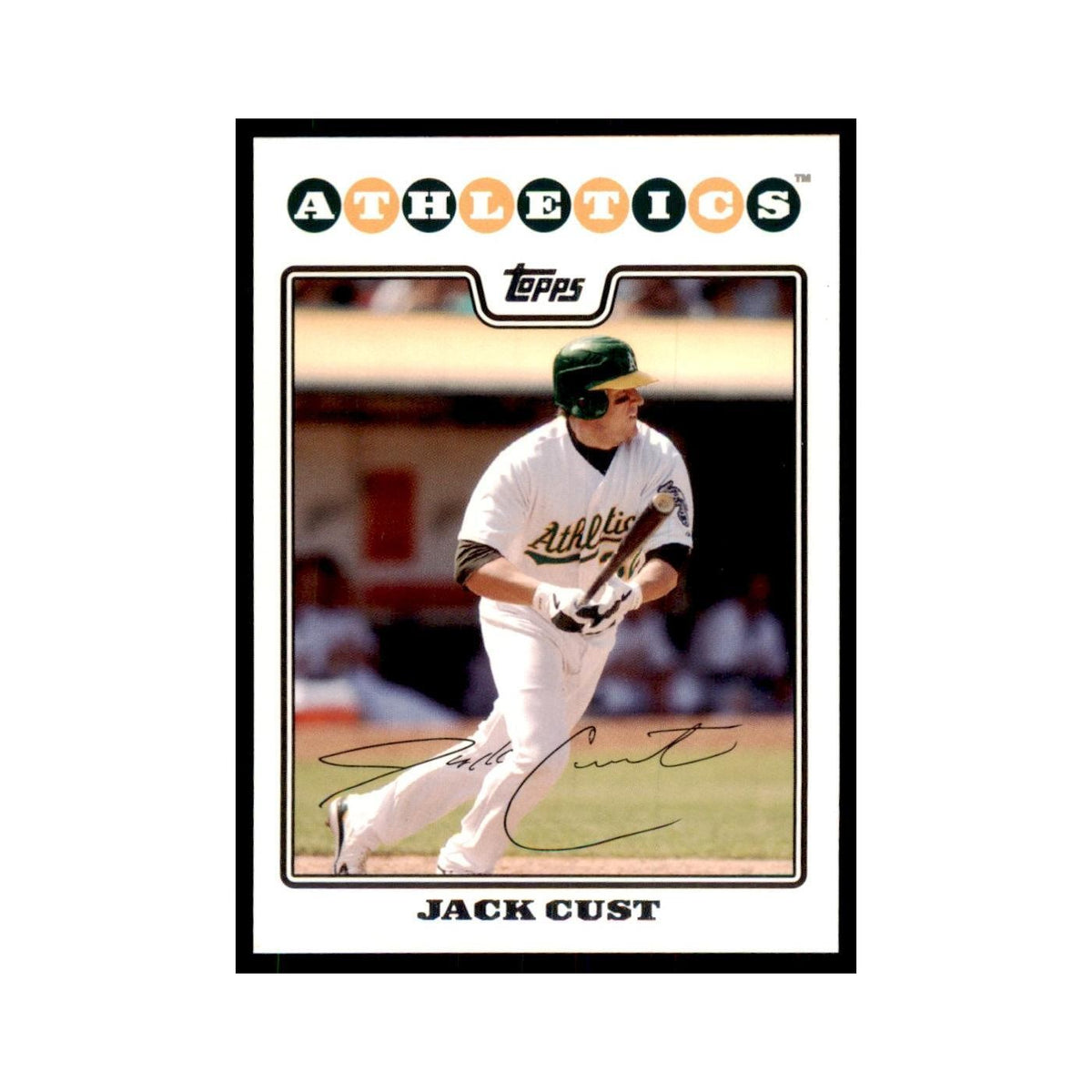 Jack Cust 2008 Topps #88 Baseball Cards Baseball Card NM