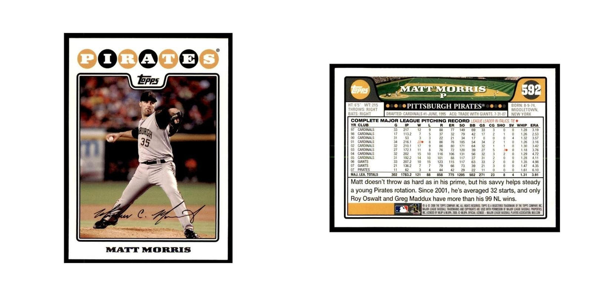 Matt Morris 2008 Topps #592 Baseball Cards Baseball Card NM