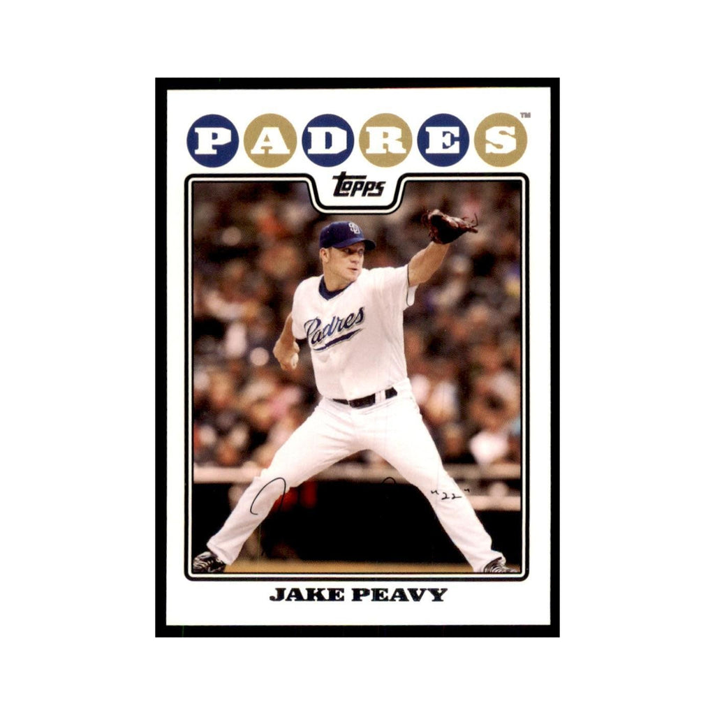 Jake Peavy 2008 Topps #50 Baseball Cards Baseball Card NM