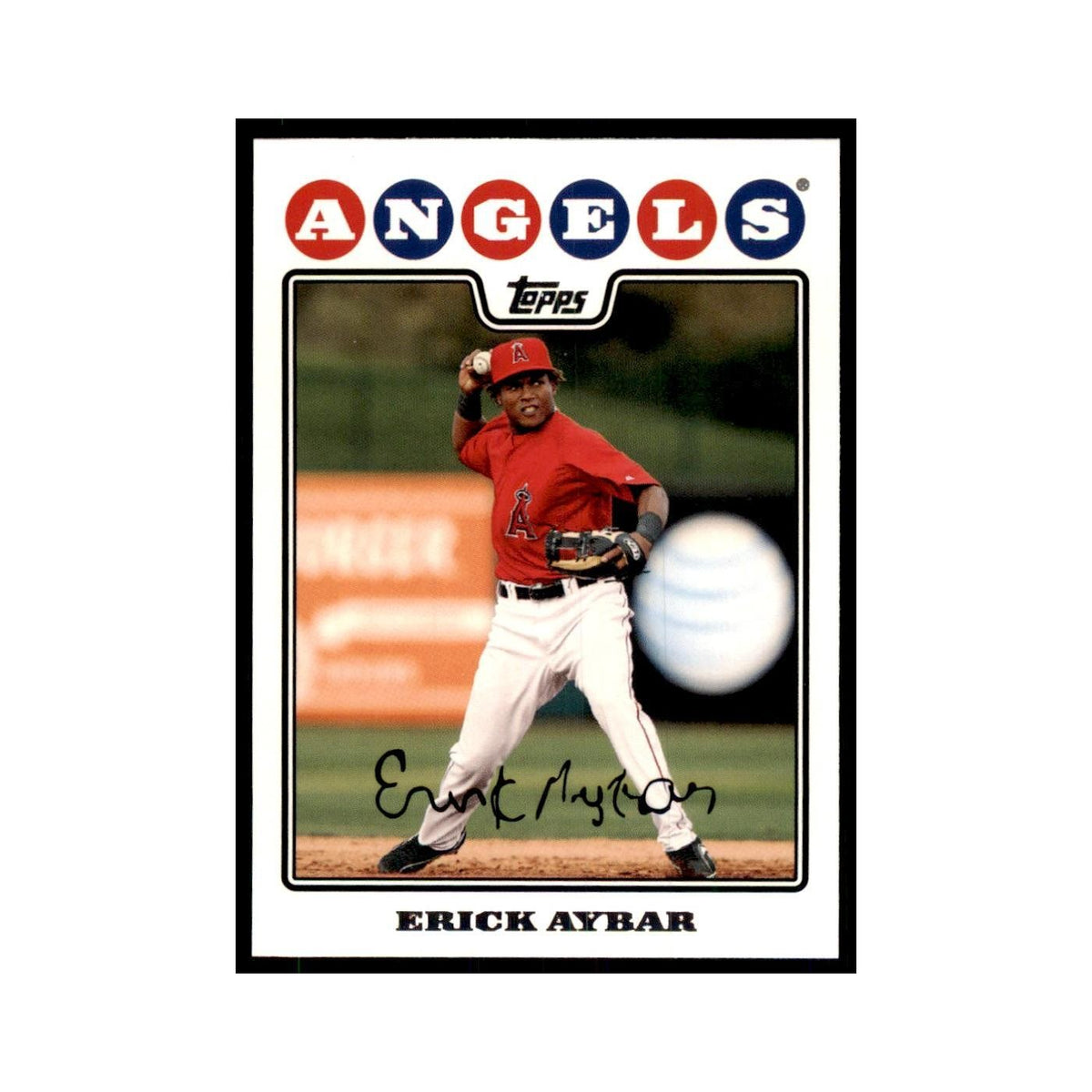 Erick Aybar 2008 Topps #422 Baseball Cards Baseball Card NM