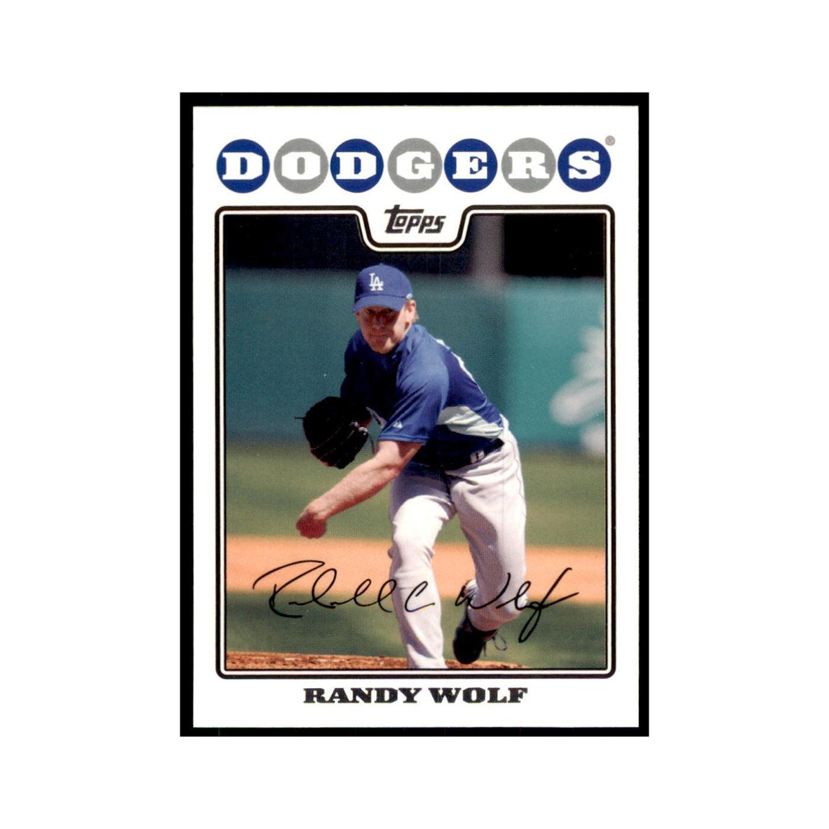 Randy Wolf 2008 Topps #9 Baseball Cards Baseball Card NM