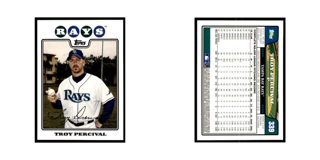 Troy Percival 2008 Topps #339 Baseball Cards Baseball Card NM