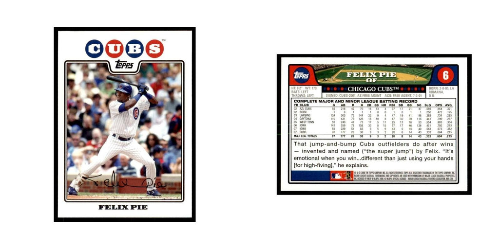 Felix Pie 2008 Topps #6 Baseball Cards Baseball Card NM