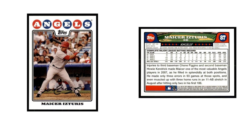 Maicer Izturis 2008 Topps #87 Baseball Cards Baseball Card NM