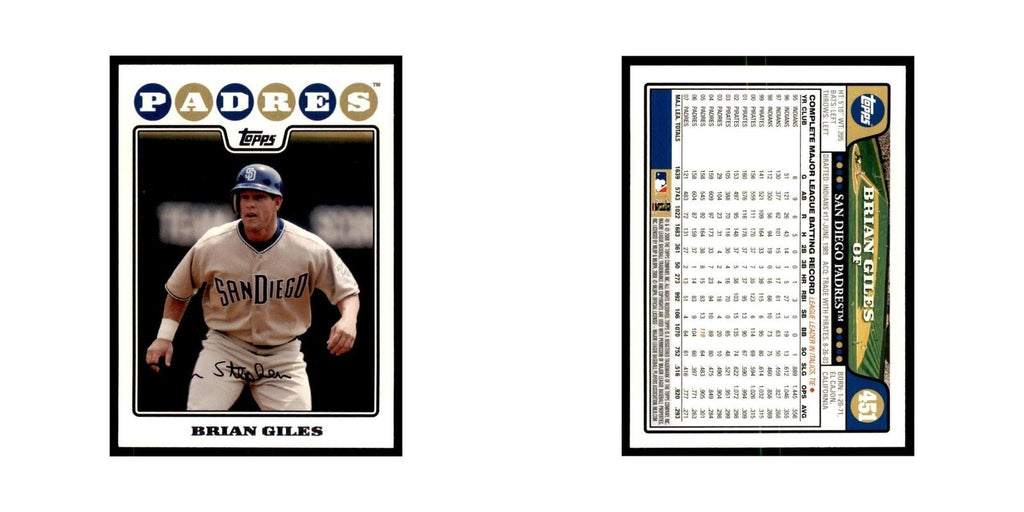 Brian Giles 2008 Topps #451 Baseball Cards Baseball Card NM
