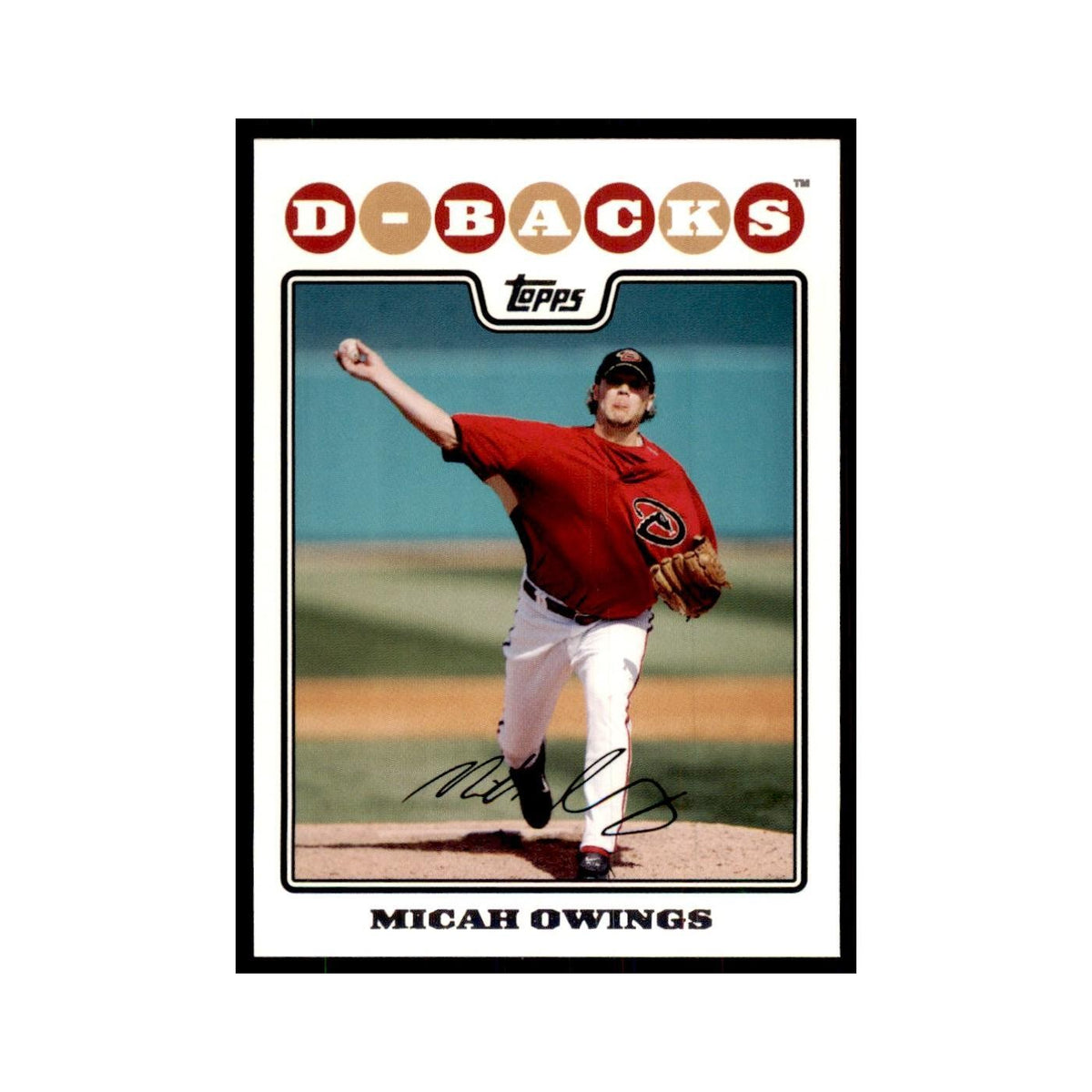 Micah Owings 2008 Topps #382 Baseball Cards Baseball Card NM