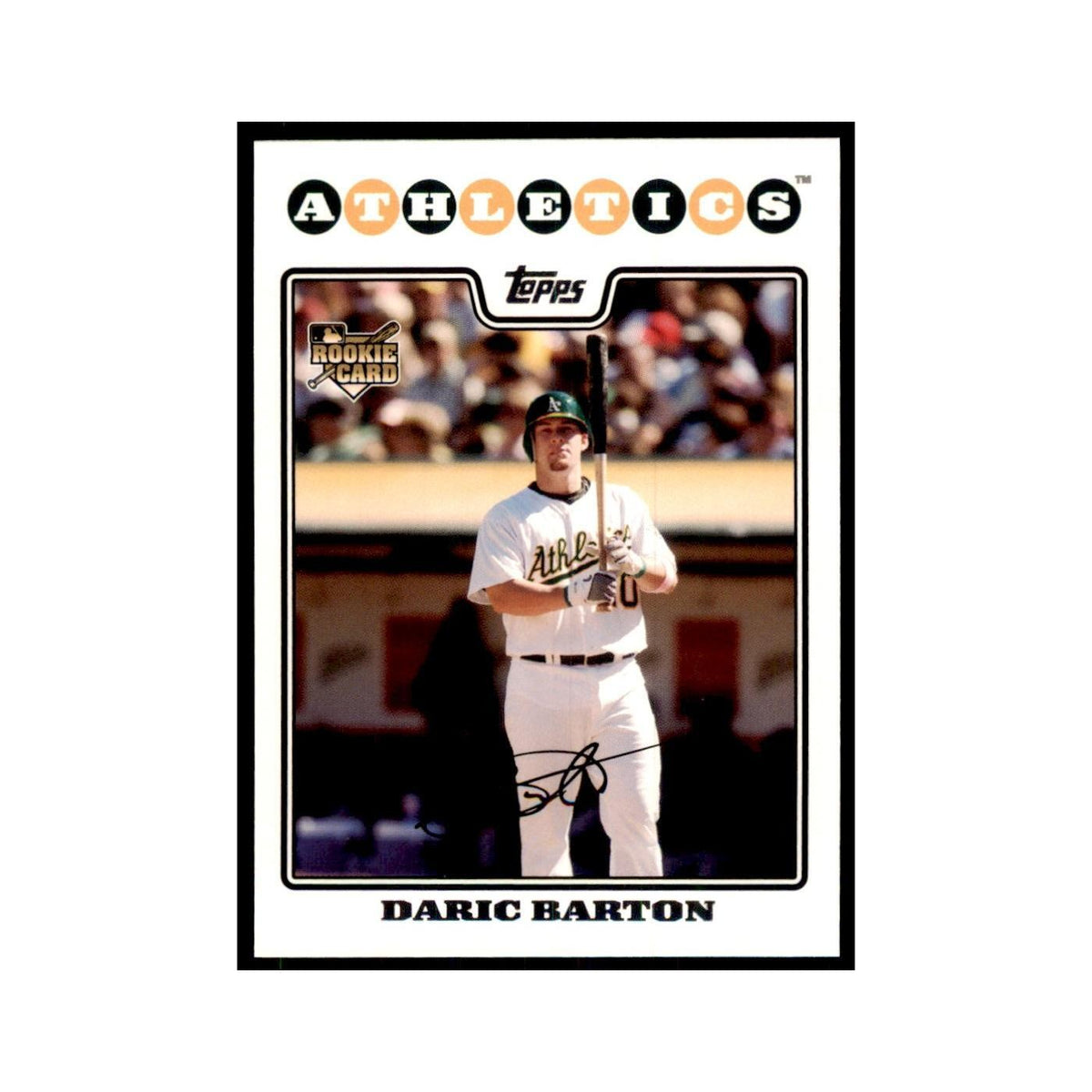 Daric Barton 2008 Topps #268 Baseball Cards Baseball Card NM