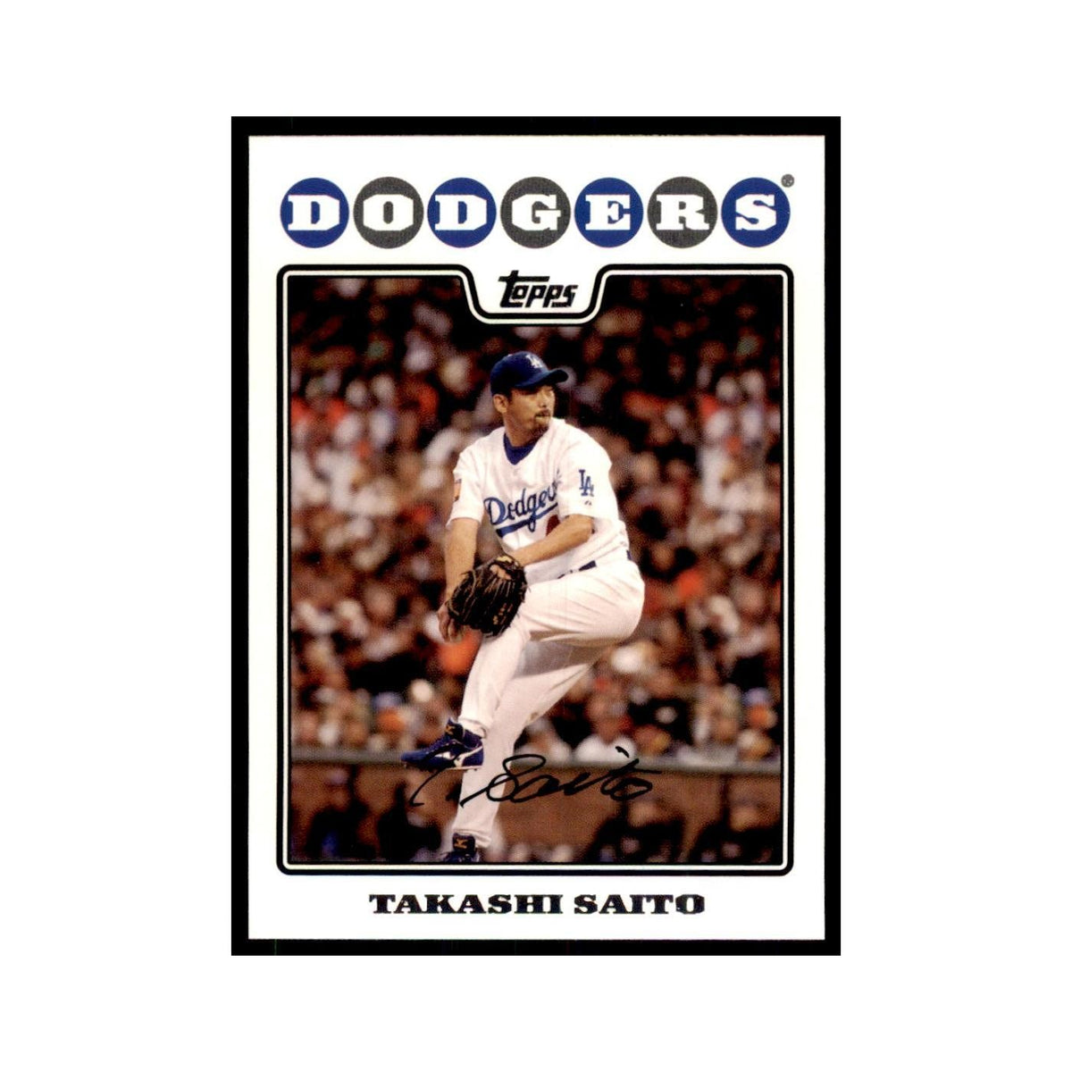 Takashi Saito 2008 Topps #406 Baseball Cards Baseball Card NM