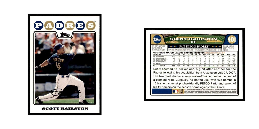 Scott Hairston 2008 Topps #401 Baseball Cards Baseball Card NM