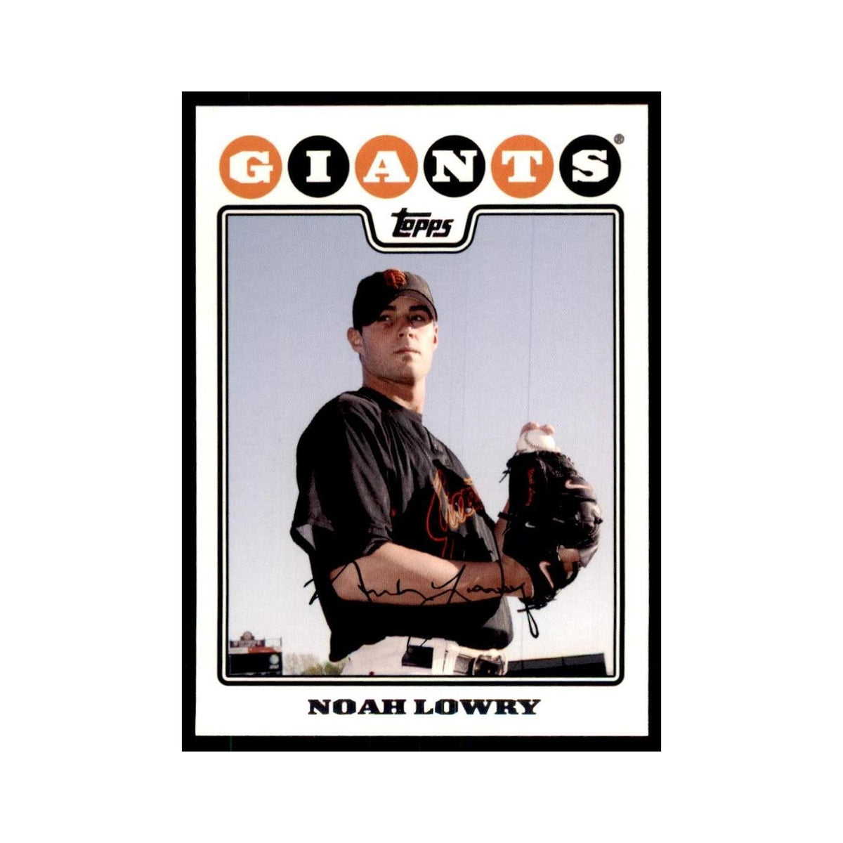 Noah Lowry 2008 Topps #523 Baseball Cards Baseball Card NM