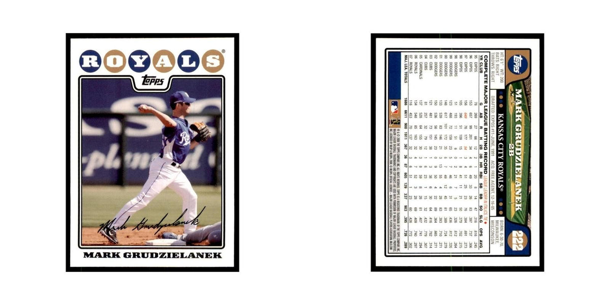 Mark Grudzielanek 2008 Topps #222 Baseball Cards Baseball Card NM