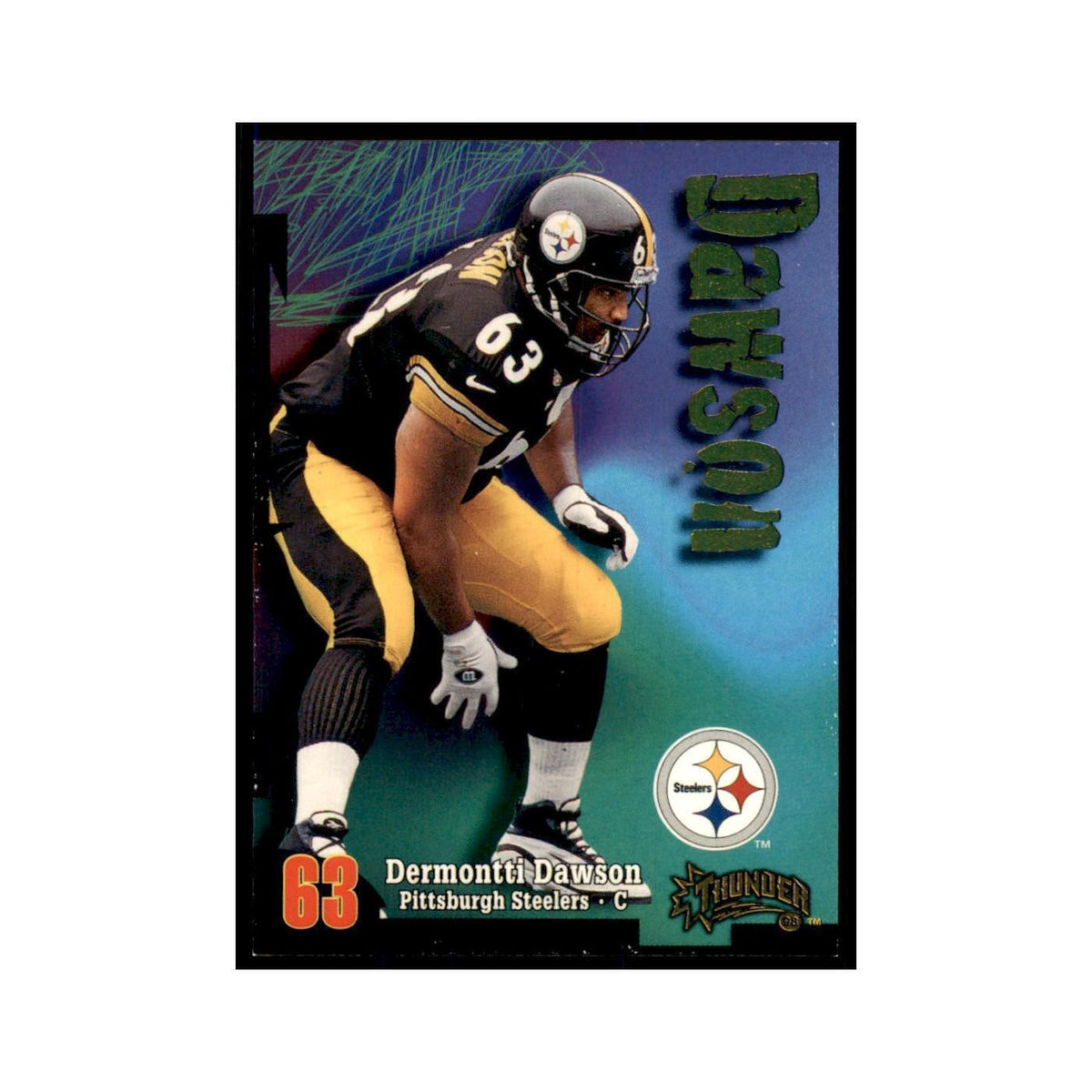 Dermontti Dawson 1998 SkyBox Thunder #80 Football Cards Football Card NM