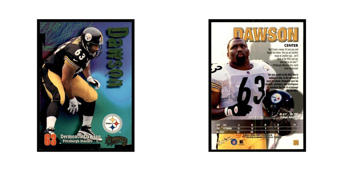 Dermontti Dawson 1998 SkyBox Thunder #80 Football Cards Football Card NM