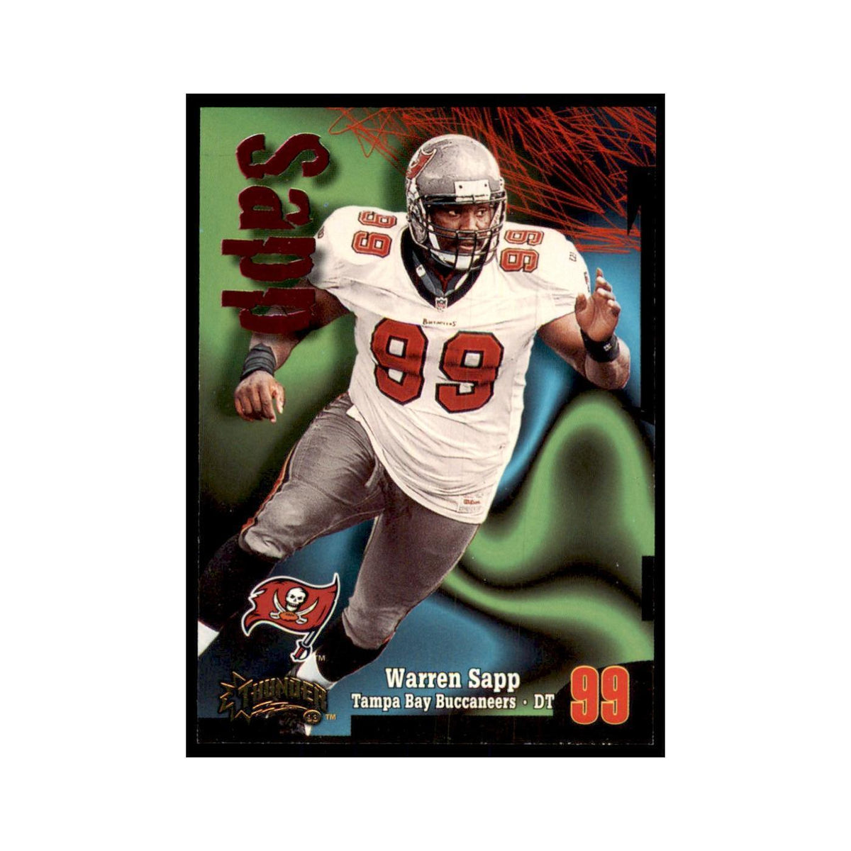 Warren Sapp 1998 SkyBox Thunder #50 Football Cards Football Card NM