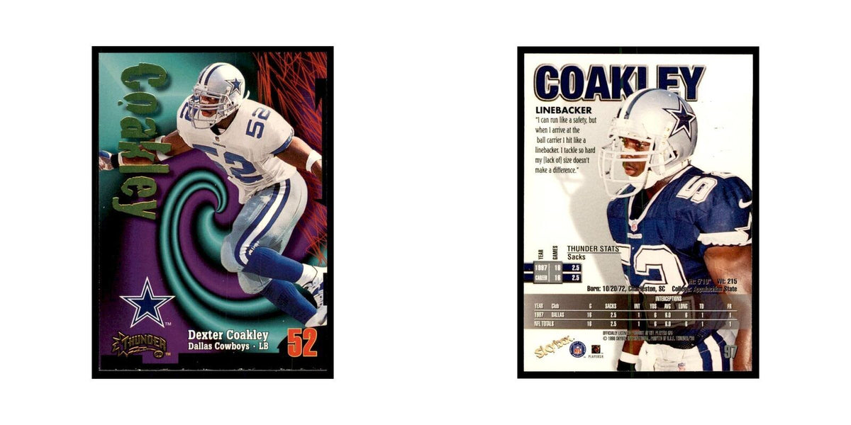 Dexter Coakley 1998 SkyBox Thunder #97 Football Cards Football Card NM