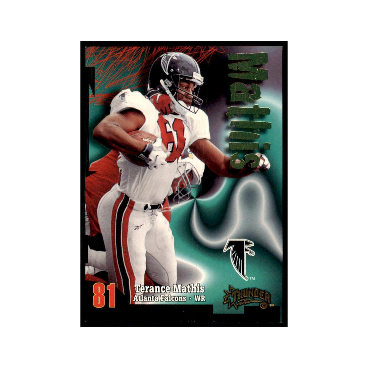 Terance Mathis 1998 SkyBox Thunder #158 Football Cards Football Card NM