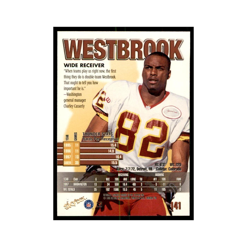 Michael Westbrook 1998 SkyBox Thunder #141 Football Cards Football Card NM
