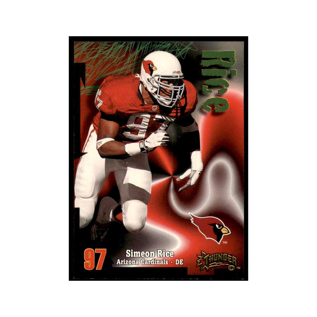 Simeon Rice 1998 SkyBox Thunder #89 Football Cards Football Card NM