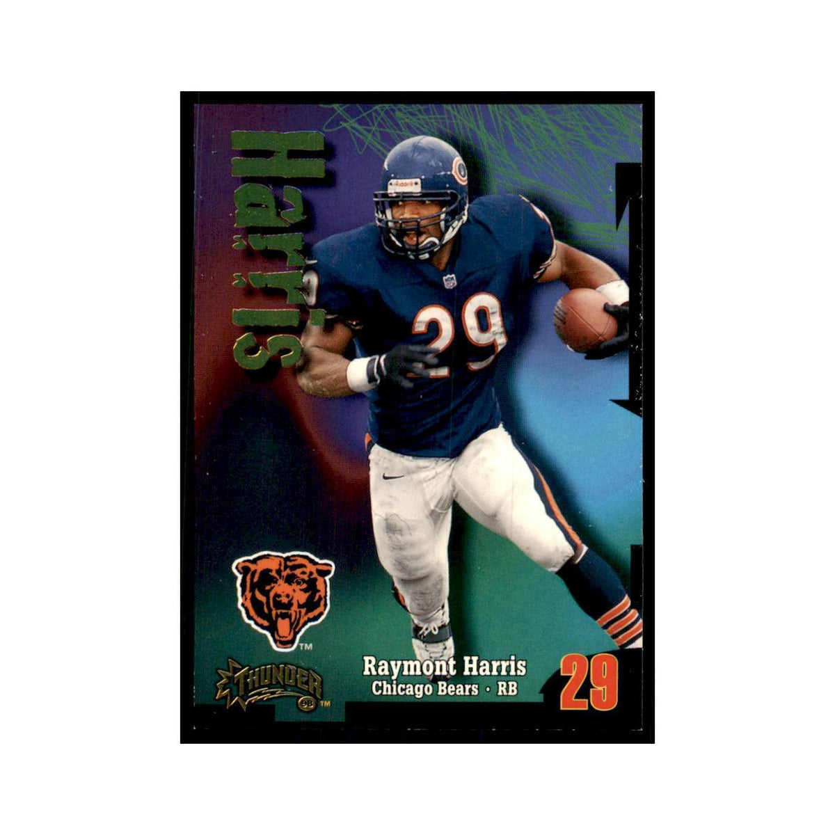 Raymont Harris 1998 SkyBox Thunder #170 Football Cards Football Card NM