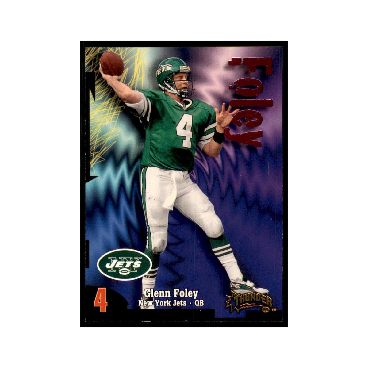 Glenn Foley 1998 SkyBox Thunder #33 Football Cards Football Card NM