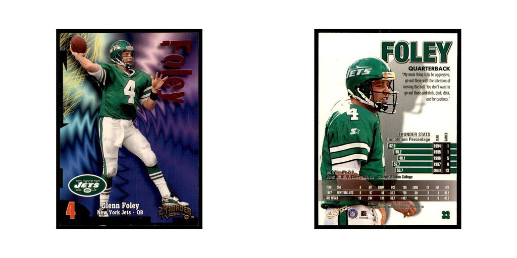 Glenn Foley 1998 SkyBox Thunder #33 Football Cards Football Card NM