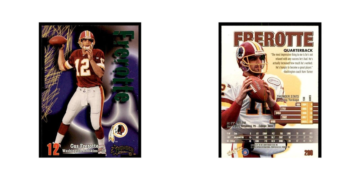 Gus Frerotte 1998 SkyBox Thunder #200 Football Cards Football Card NM
