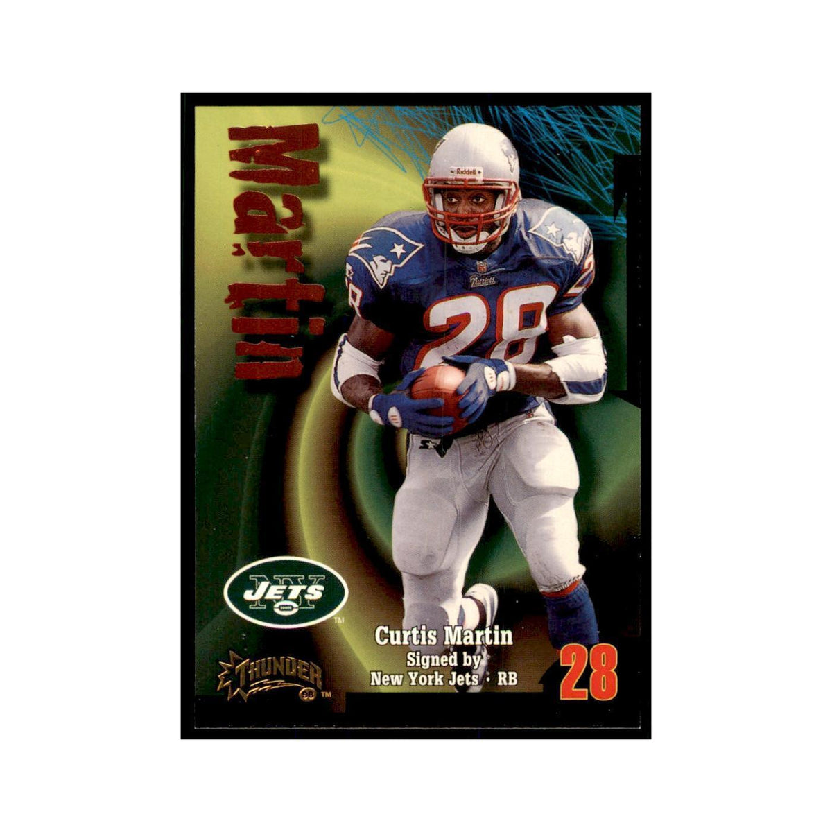 Curtis Martin 1998 SkyBox Thunder #220 Football Cards Football Card NM