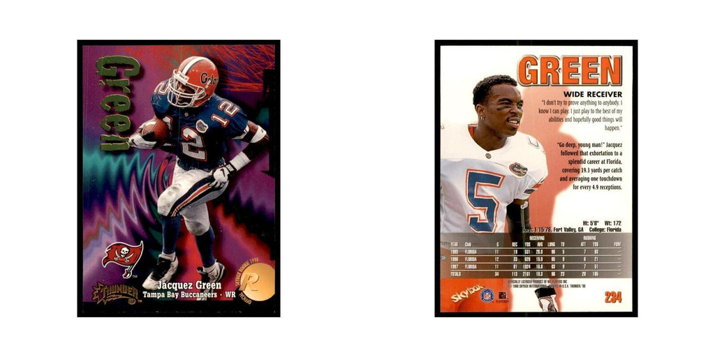 Jacquez Green 1998 SkyBox Thunder #234 Football Cards Football Card NM