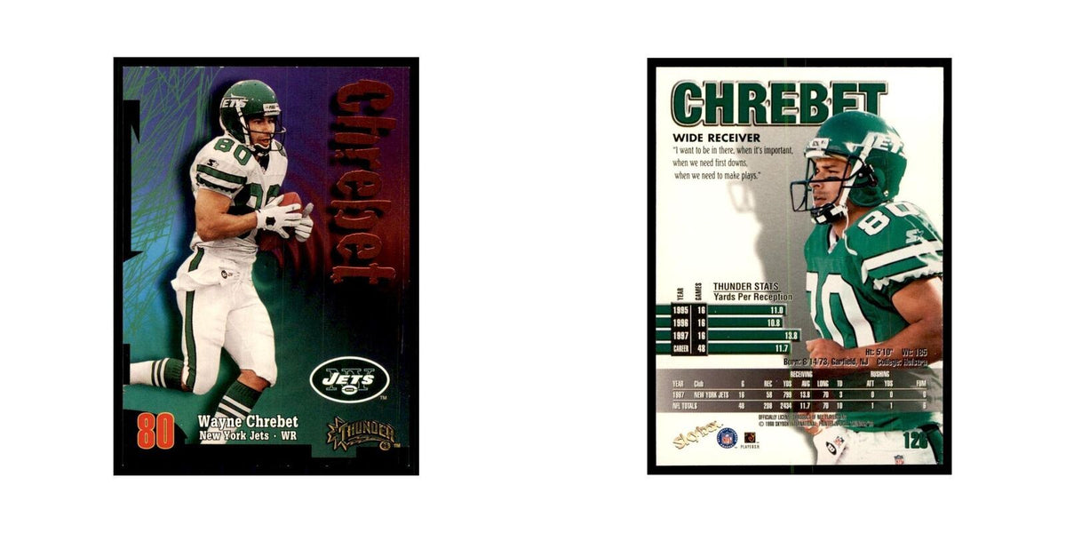 Wayne Chrebet 1998 SkyBox Thunder #126 Football Cards Football Card NM