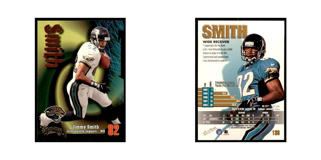 Jimmy Smith 1998 SkyBox Thunder #130 Football Cards Football Card NM