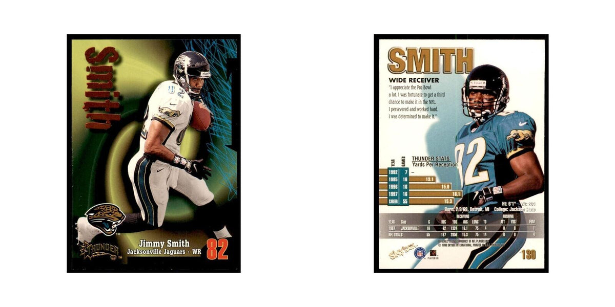 Jimmy Smith 1998 SkyBox Thunder #130 Football Cards Football Card NM
