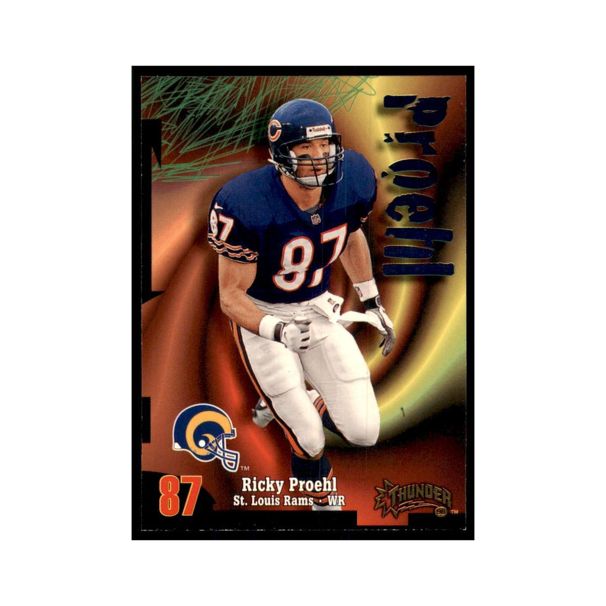 Ricky Proehl 1998 SkyBox Thunder #55 Football Cards Football Card NM