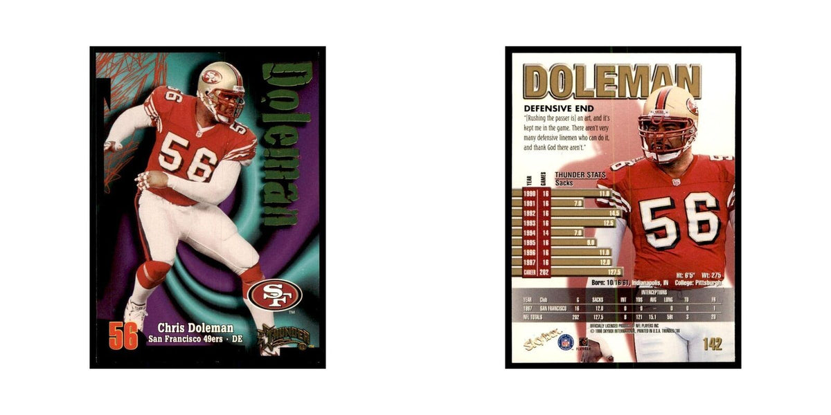 Chris Doleman 1998 SkyBox Thunder #142 Football Cards Football Card NM