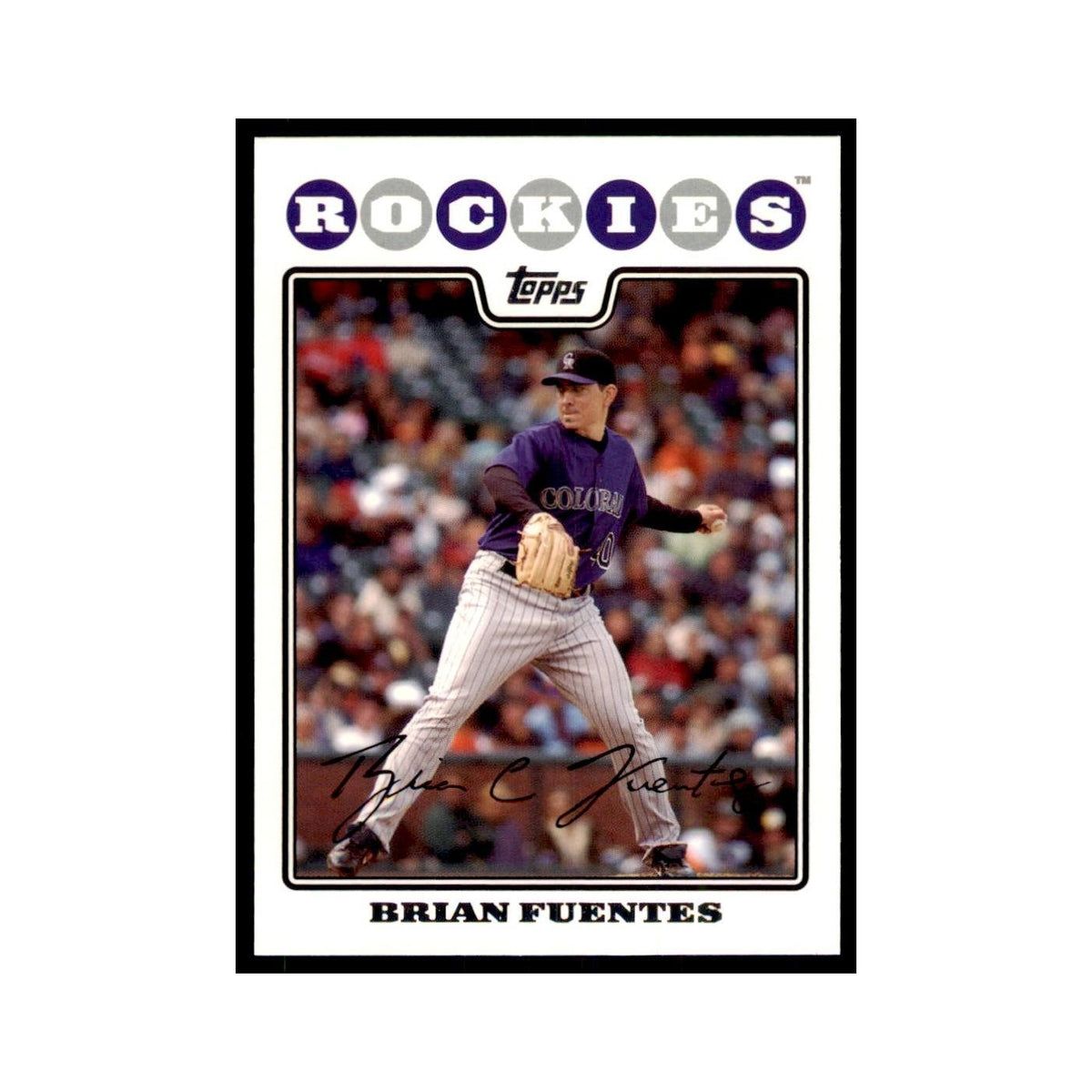 Brian Fuentes 2008 Topps #84 Baseball Cards Baseball Card NM
