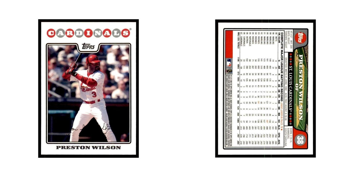 Preston Wilson 2008 Topps #38 Baseball Cards Baseball Card NM