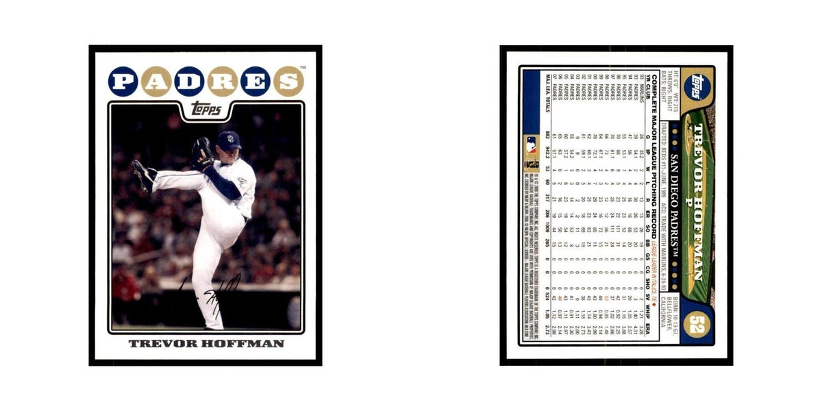 Trevor Hoffman 2008 Topps #52 Baseball Cards Baseball Card NM