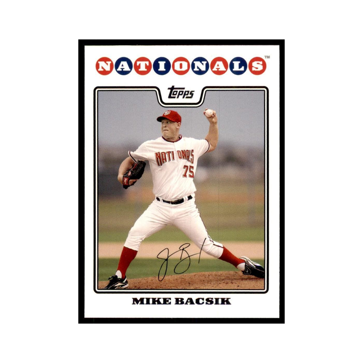 Mike Bacsik 2008 Topps #133 Baseball Cards Baseball Card NM