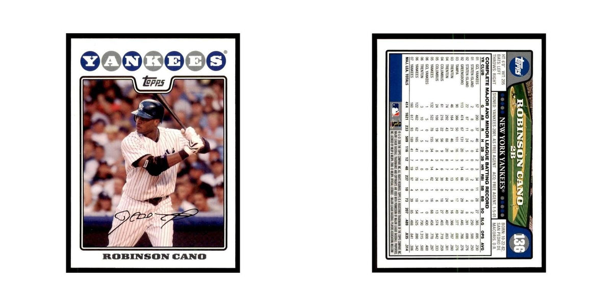 Robinson Cano 2008 Topps #136 Baseball Cards Baseball Card NM