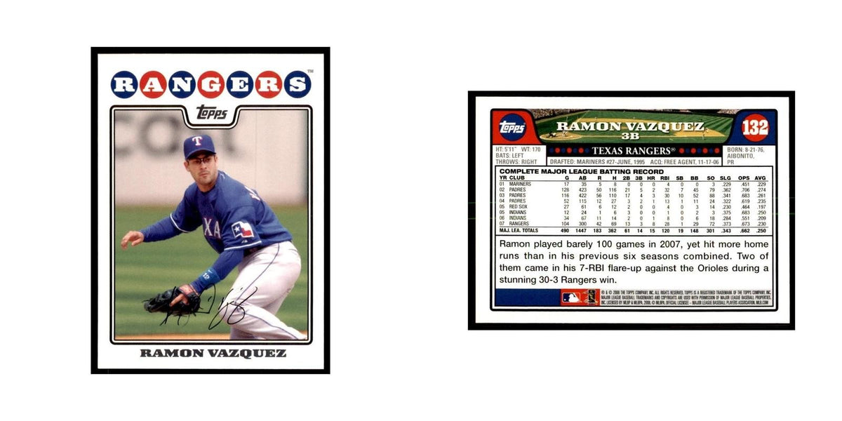 Ramon Vazquez 2008 Topps #132 Baseball Cards Baseball Card NM