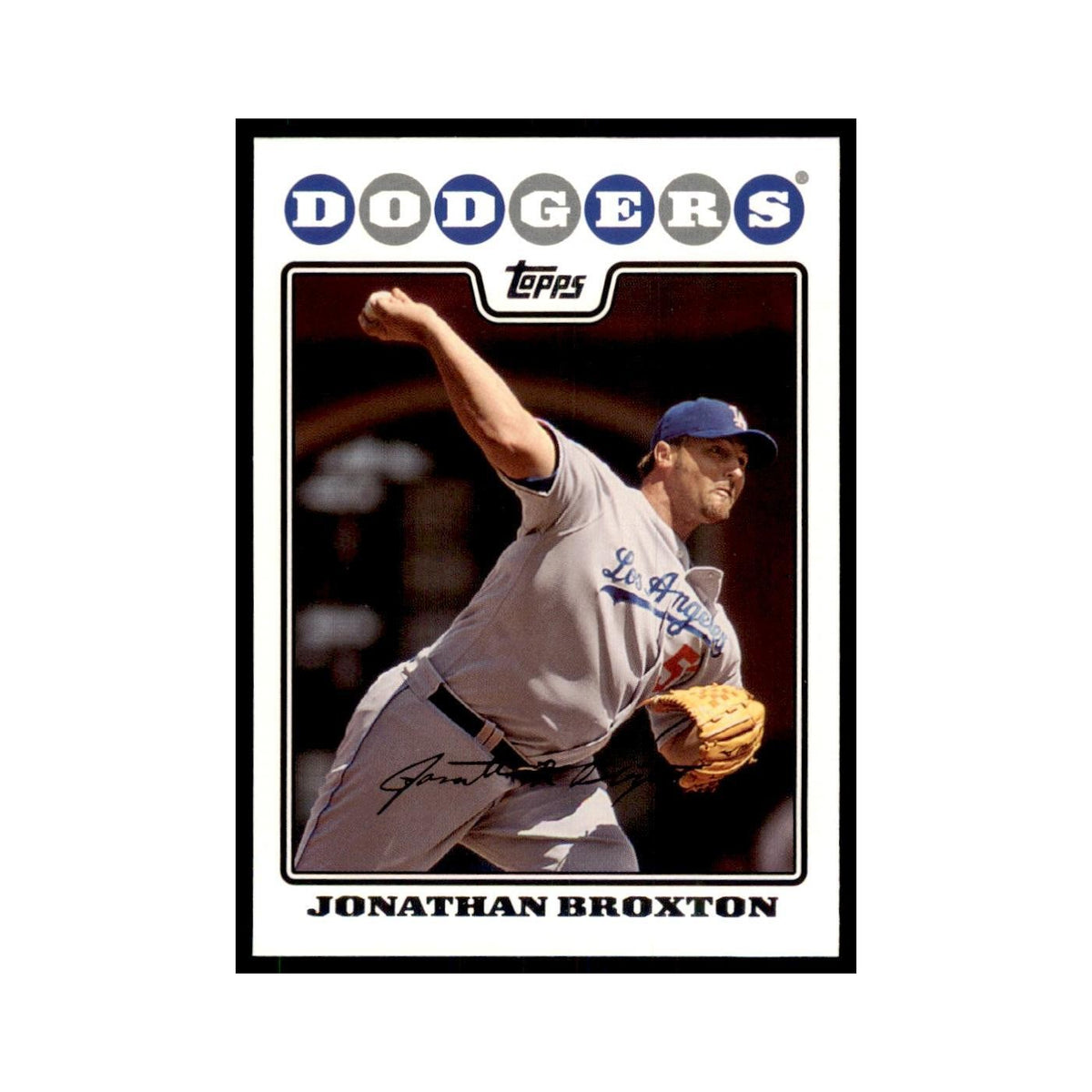 Jonathan Broxton 2008 Topps #44 Baseball Cards Baseball Card NM