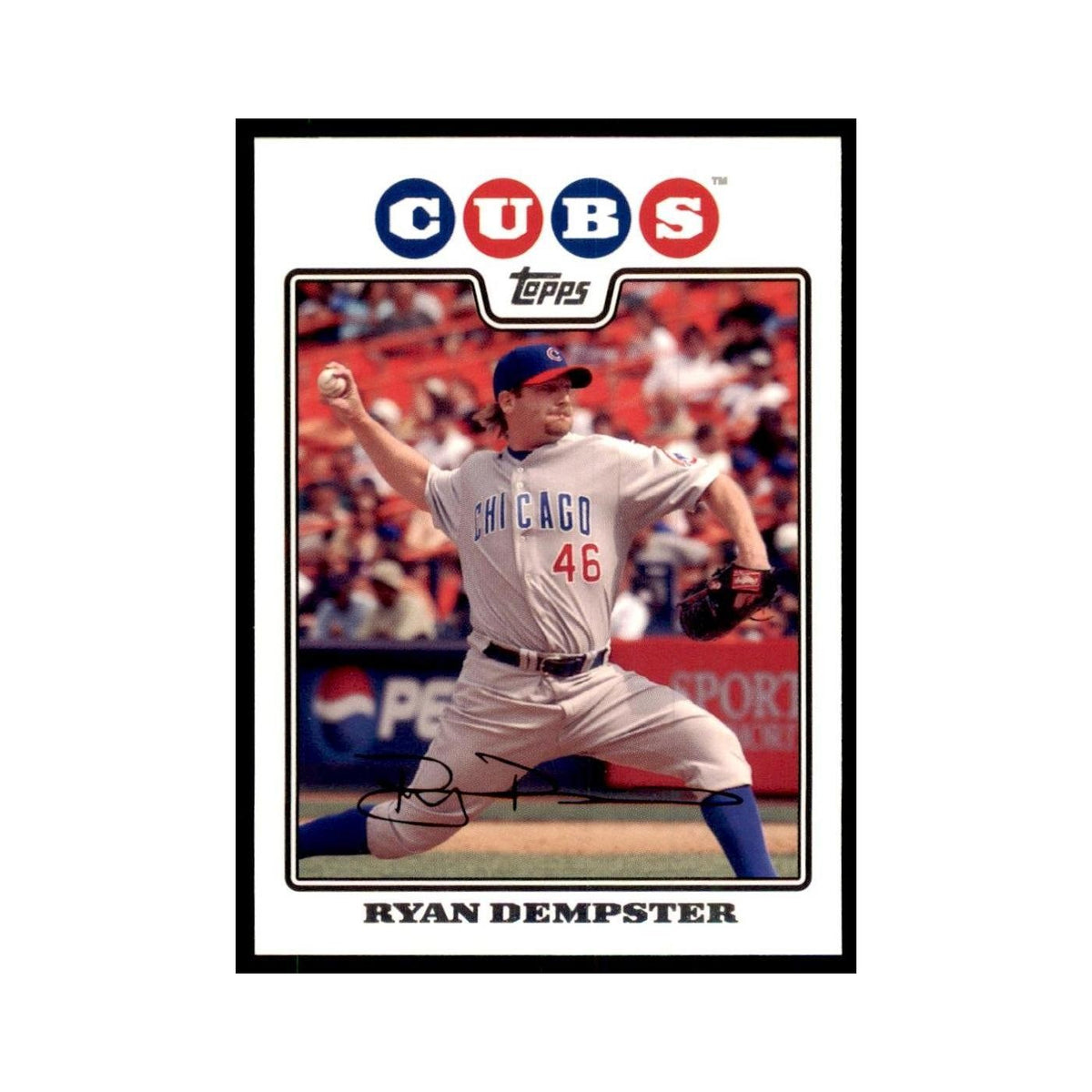 Ryan Dempster 2008 Topps #43 Baseball Cards Baseball Card NM