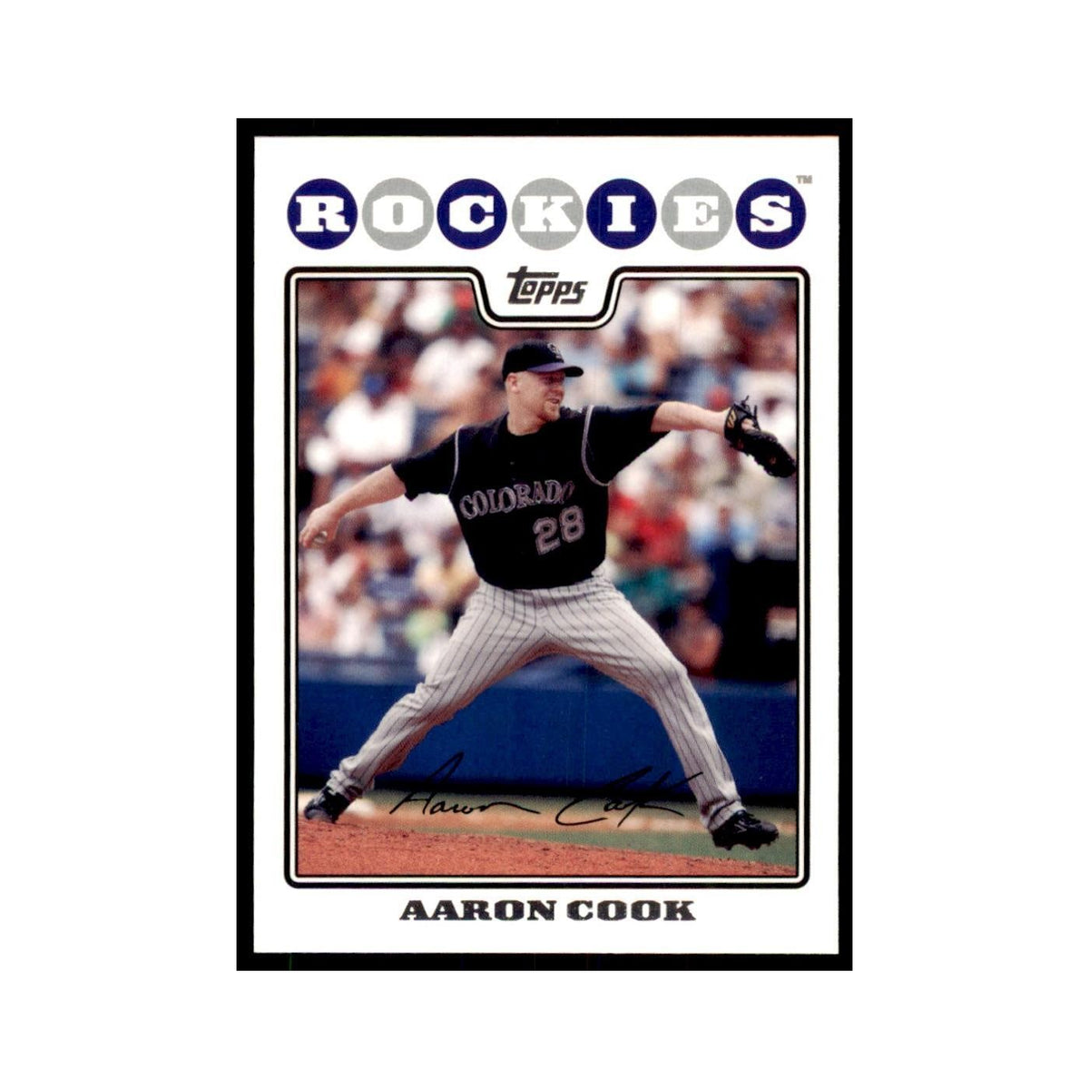 Aaron Cook 2008 Topps #34 Baseball Cards Baseball Card NM