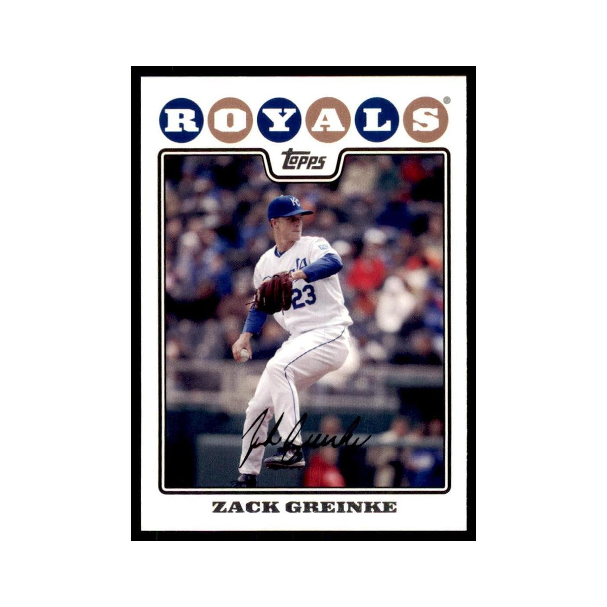 Zack Greinke 2008 Topps #46 Baseball Cards Baseball Card NM