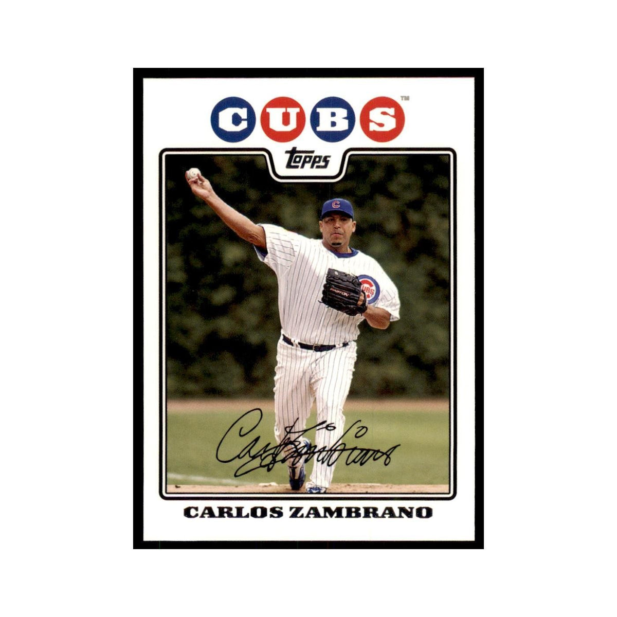 Carlos Zambrano 2008 Topps #155 Baseball Cards Baseball Card NM