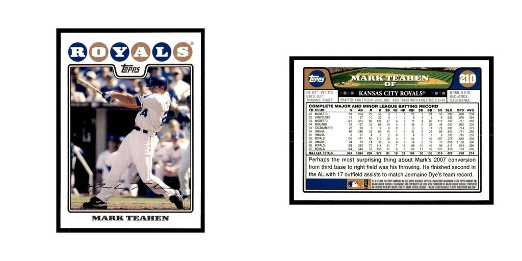 Mark Teahen 2008 Topps #210 Baseball Cards Baseball Card NM